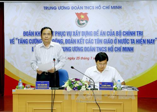 Tăng cường đoàn kết, tập hợp thanh niên tín đồ tôn giáo ảnh 1